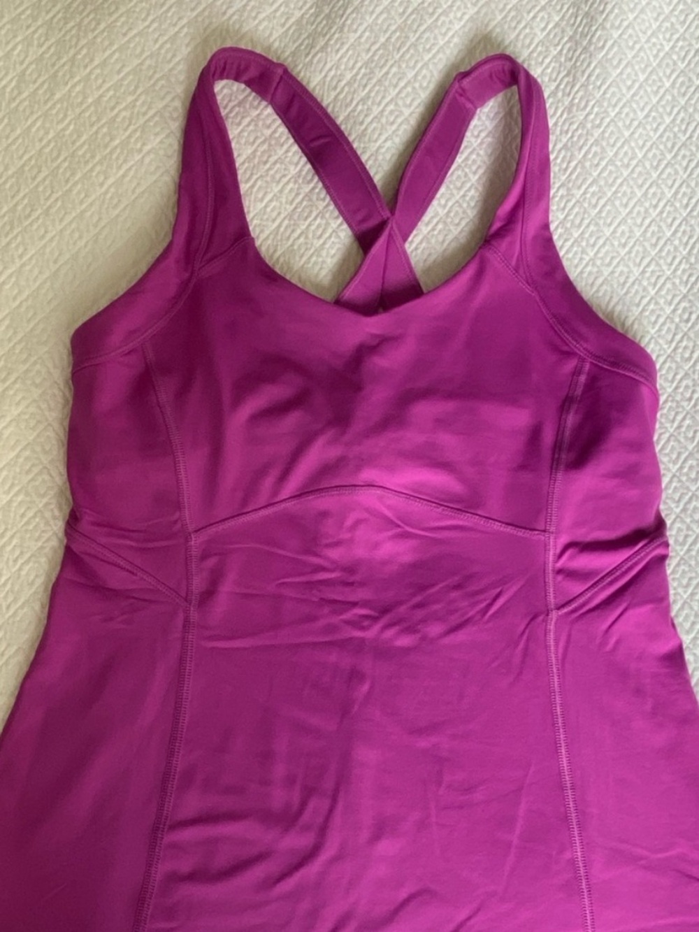 lululemon athletica Magenta Cross-Back Performance Tank